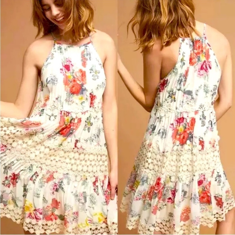 ANTHROPOLOGIE Ranna Gill Kalila Floral Dress Small